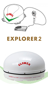 Glomex Explorer in motion satellite systems pic 1